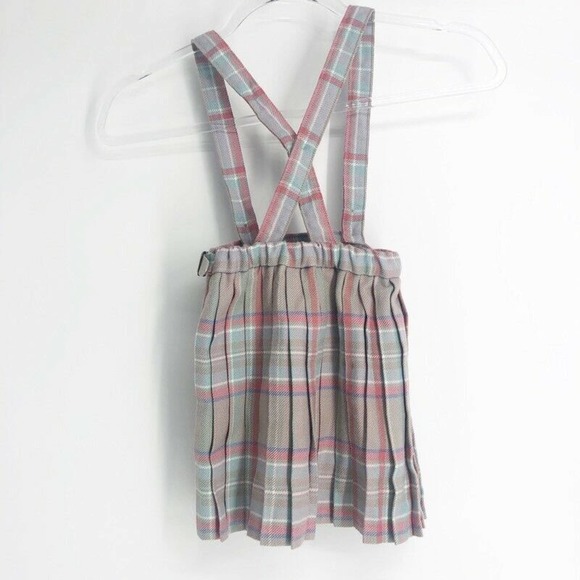 St Michael Kilt Skirt Pink Tartan Plaid - Picture 2 of 6